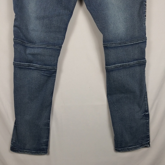 Demolition Statement Jeans Men's Size 40 x 31 Distressed Zipper Pockets - Picture 9 of 10